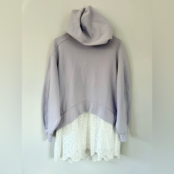 NWT Anthropologie Pilcro Hooded Sweatshirt Twofer Mini Dress | Size XS - Picture 2 of 12